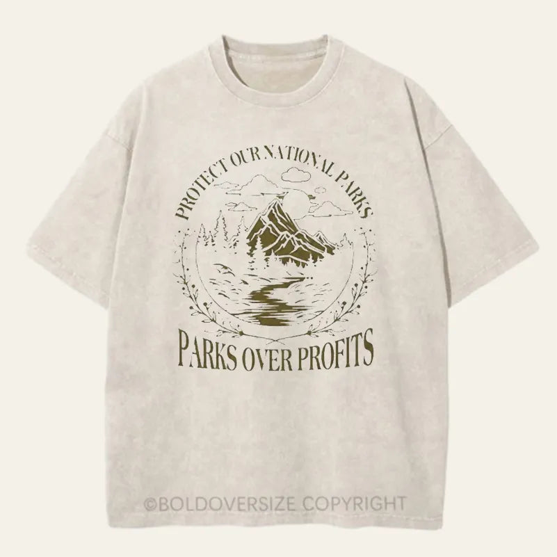 Vintage Subtle Resist 2 Side Patten Washed T-Shirt