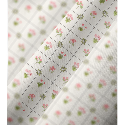 V‑Neck Meadow Tile Bloom Kimono Sleeve Kaftan Dress