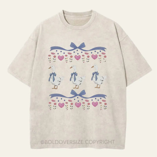 Vintage 1980S Blue Ribbon Goose Washed T-Shirt