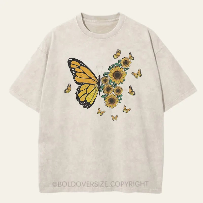 Vintage Butterfly Washed T-Shirt