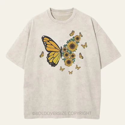 Vintage Butterfly Washed T-Shirt