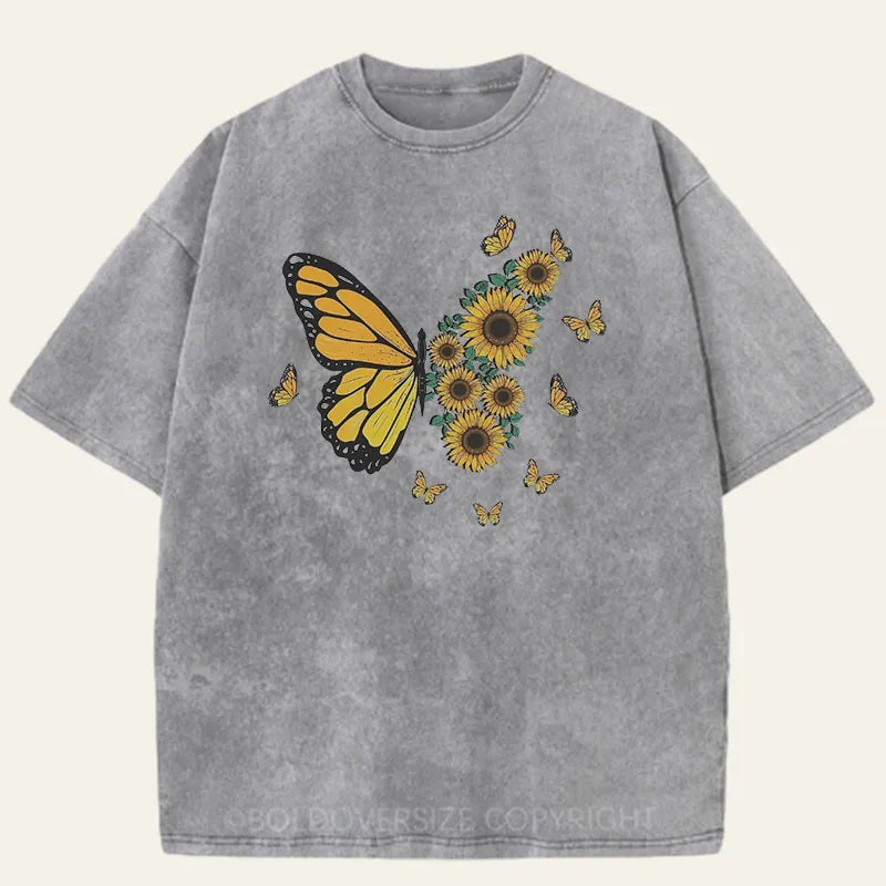 Vintage Butterfly Washed T-Shirt
