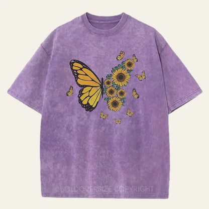 Vintage Butterfly Washed T-Shirt