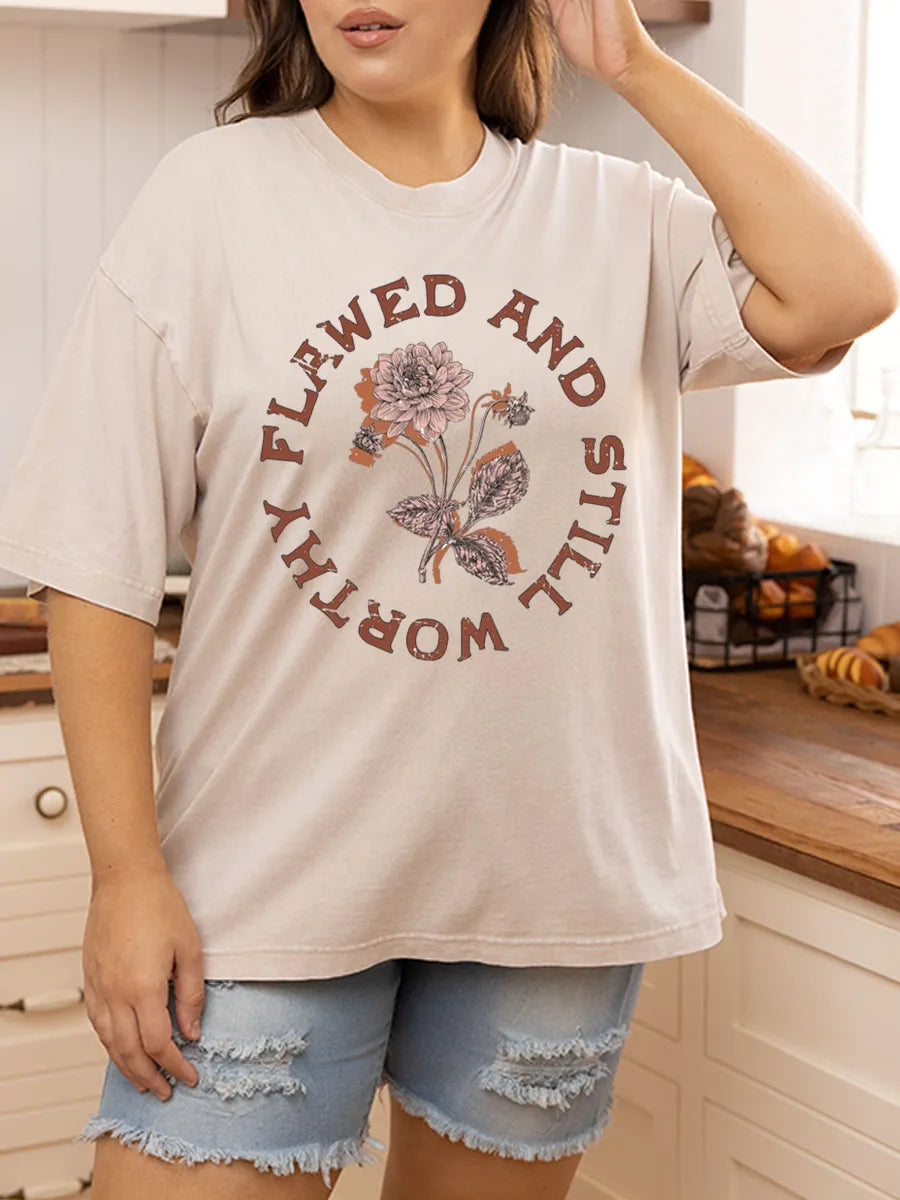 Vintage Flawed And Still Worthy Washed T-Shirt