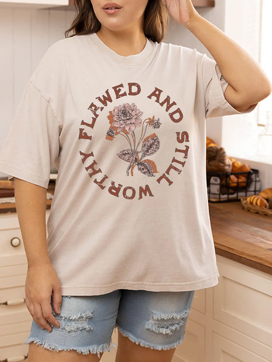 Vintage Flawed And Still Worthy Washed T-Shirt