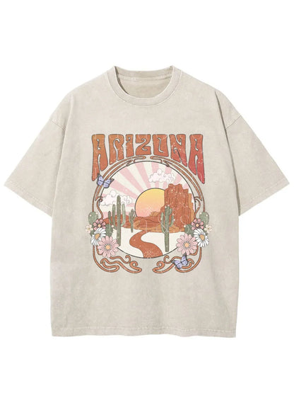 Vintage Trendy Deser Washed T-Shirt
