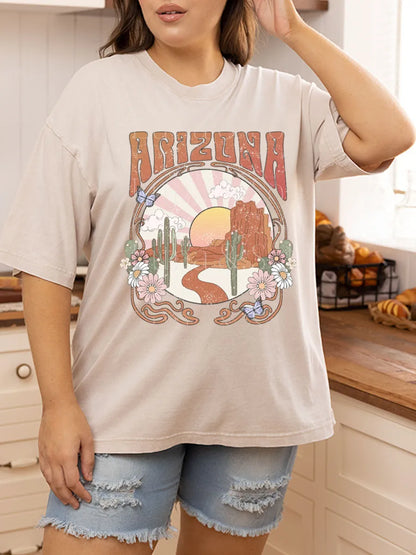 Vintage Trendy Deser Washed T-Shirt