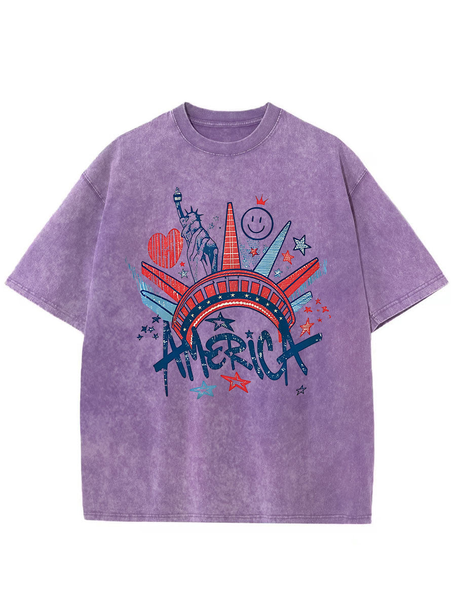 Vintage Pressed Flowers Washed T-Shirt