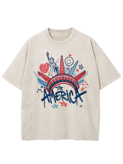 Vintage Pressed Flowers Washed T-Shirt