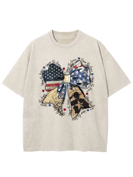 Vintage Honor The Brave Washed T-Shirt