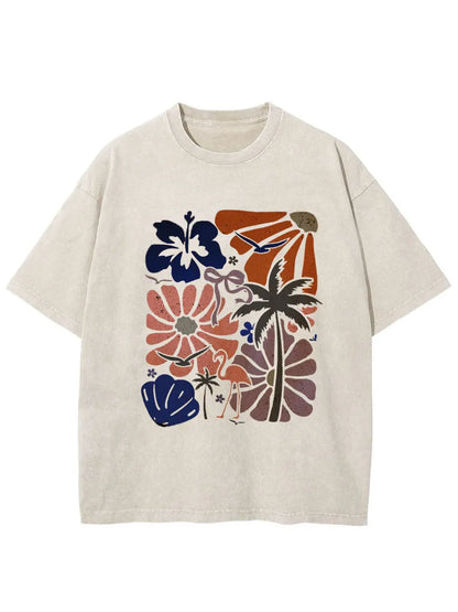 Vintage Beach & Flower Washed T-Shirt