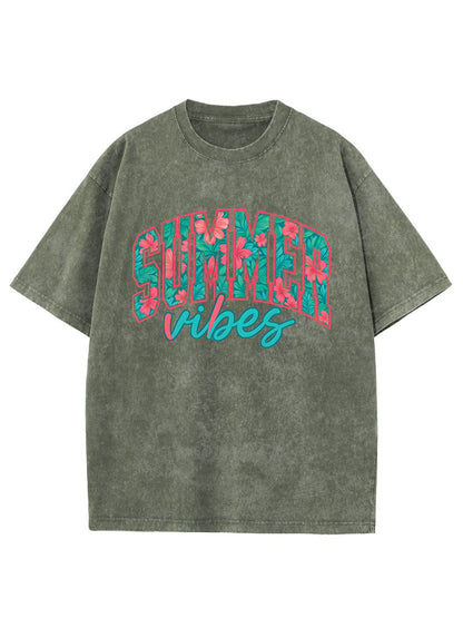 Vintage Summer Vibes Oversize Washed T-Shirt