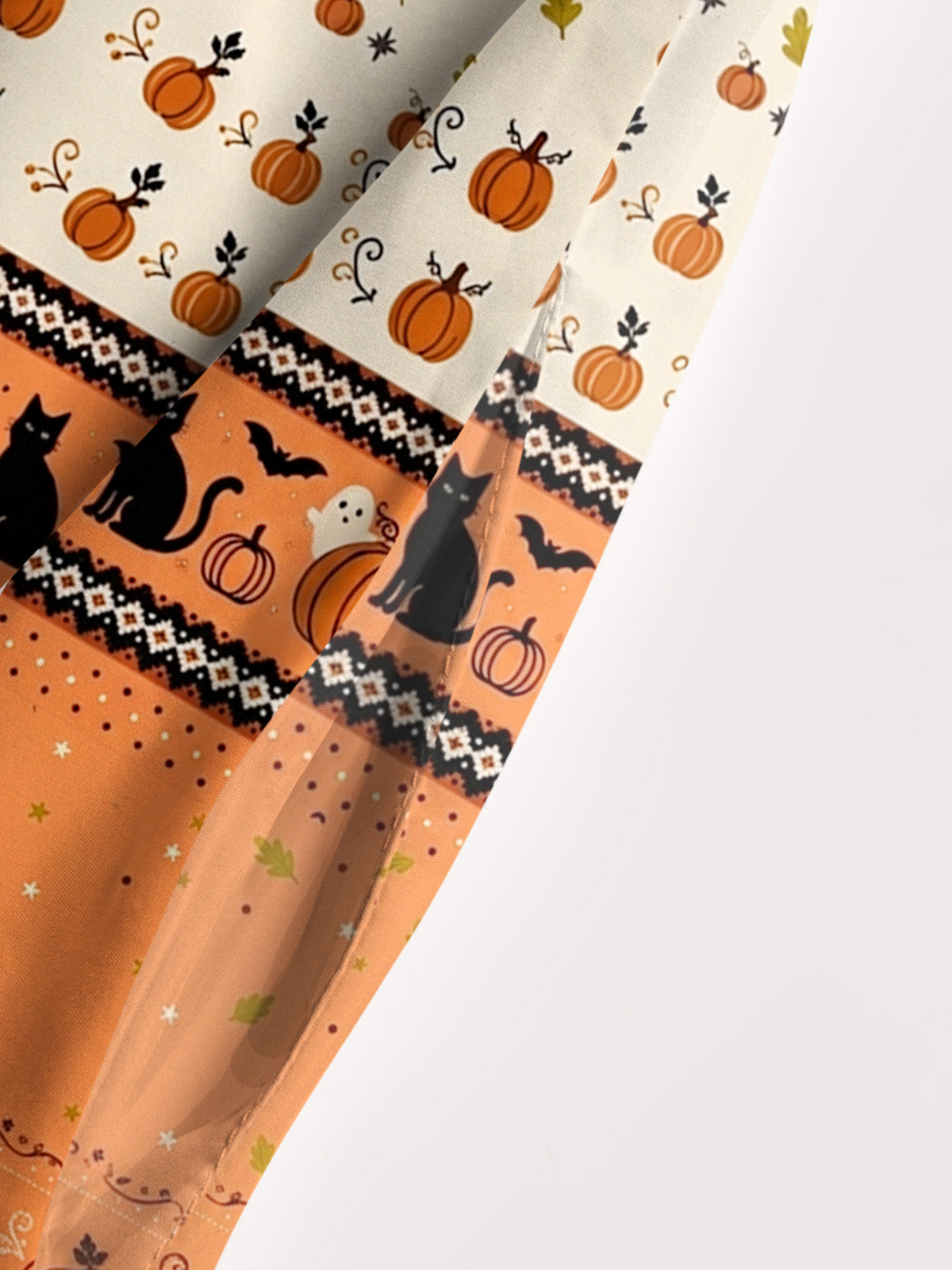 Pumpkin Spell Black Cat Print Wide Straps Maxi Dress With Pockets
