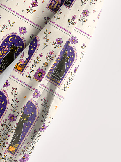 Moonlit Ghost Garden Print Wide Straps Maxi Dress With Pockets