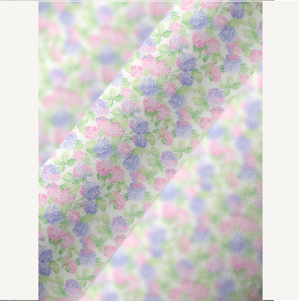 V‑Neck Lilac Hydrangea Kimono Sleeve Kaftan Dress