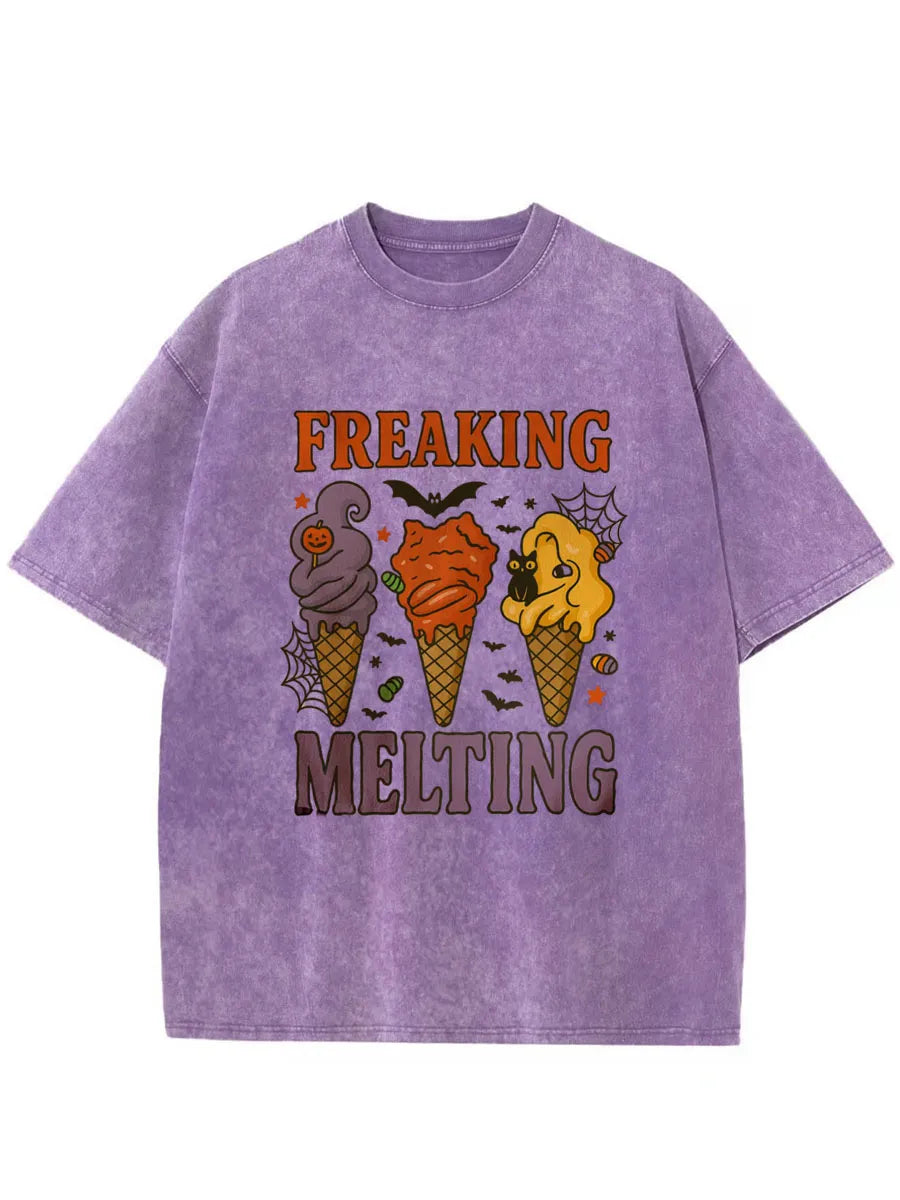 Vintage Spooky Summer Oversize Washed T-Shirt