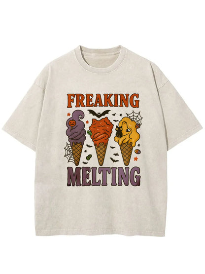 Vintage Spooky Summer Oversize Washed T-Shirt