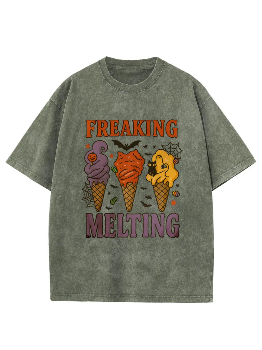 Vintage Spooky Summer Oversize Washed T-Shirt