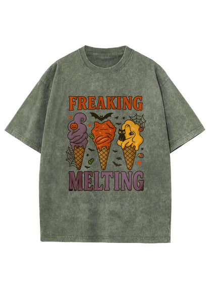 Vintage Spooky Summer Oversize Washed T-Shirt
