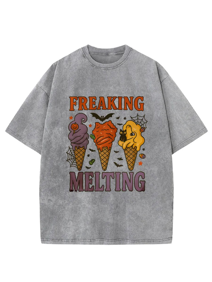 Vintage Spooky Summer Oversize Washed T-Shirt