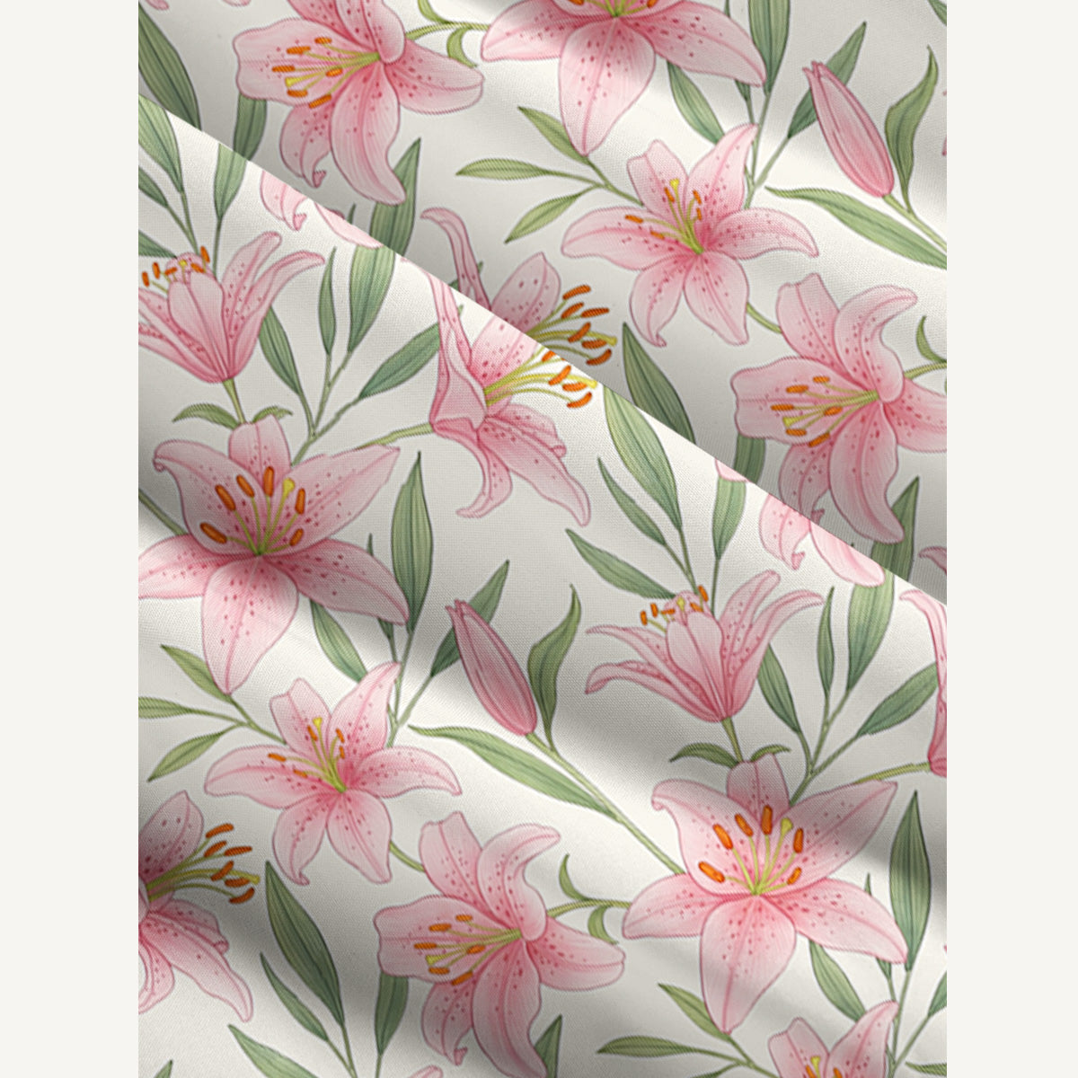 Garden Lily Printed Wide Straps Maxi Dress With Pockets