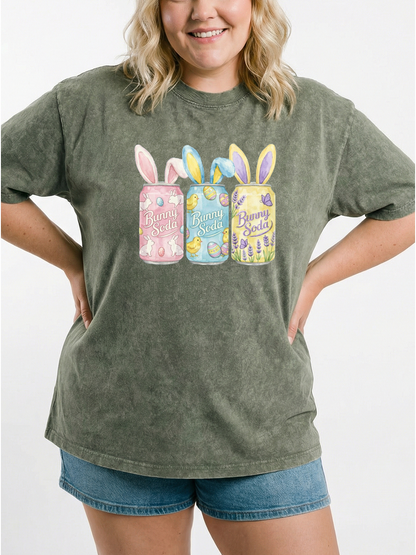 Vintage Easter Bunny Soda Washed T-Shirt