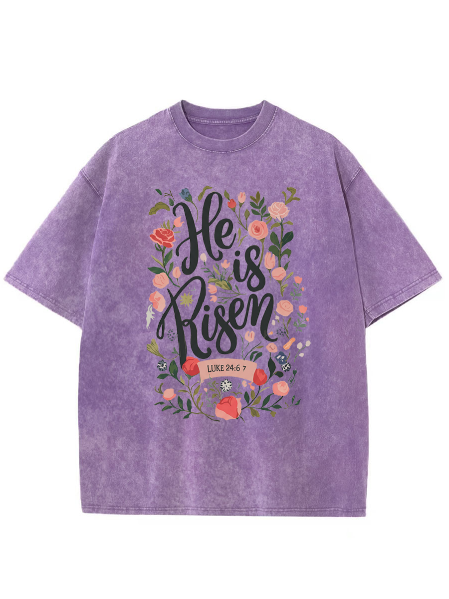 Vintage Easter Bible Verse Washed T-Shirt