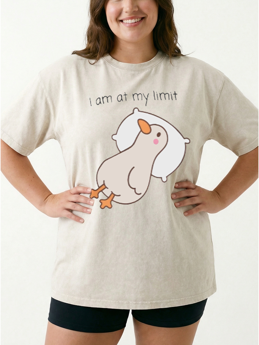 Vintage I Am At My Limit Washed T-Shirt