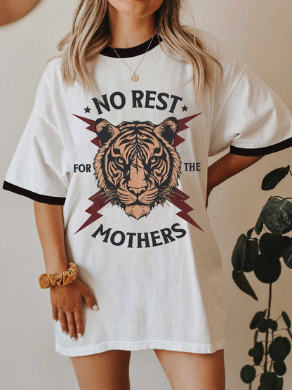 Vintage Vintage No Rest For The Mothers Ringer Tee