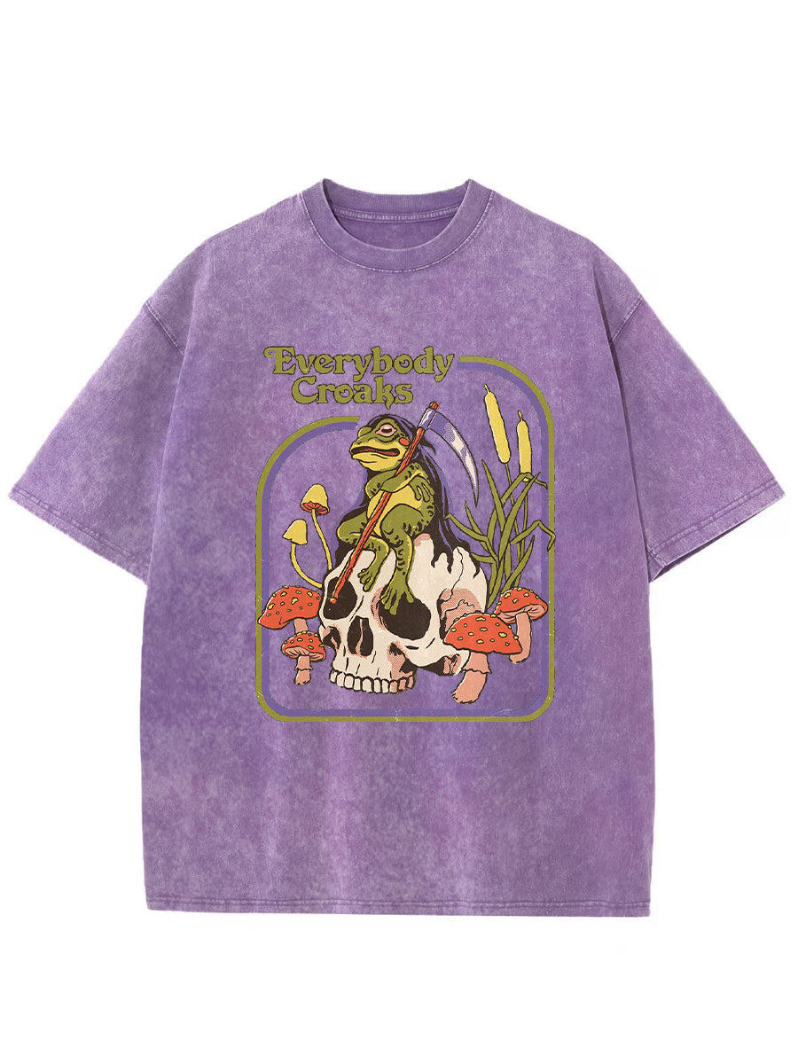 Vintage Everybodys Croaks Frog Washed T-Shirt