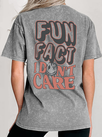 Vintage Fun Fact Washed T-Shirt