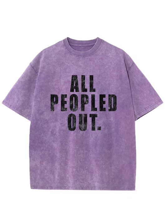 Vintage All Peopled Out Washed T-Shirt