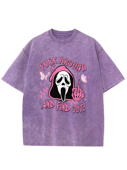 Vintage Fuck Around And Find Out Oversize Washed T-Shirt