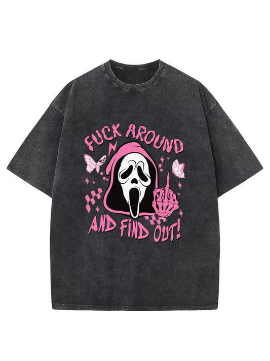 Vintage Fuck Around And Find Out Oversize Washed T-Shirt