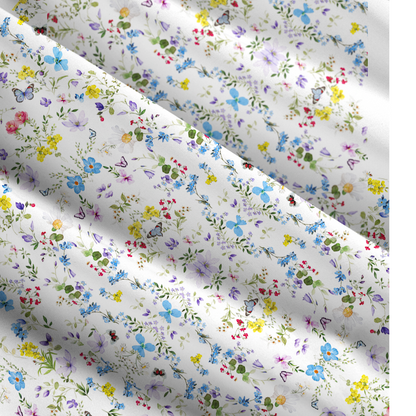 Square Neck Butterfly Trail Print Wide Straps Maxi Dress With Pockets