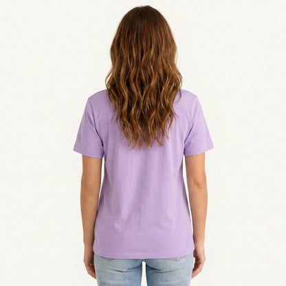 Puppy Stitches and Joy Print Crew Neck Cotton Tee