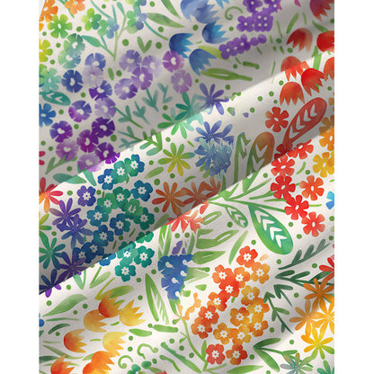 Fun Rainbow Print Spaghetti Strap Mini Dress