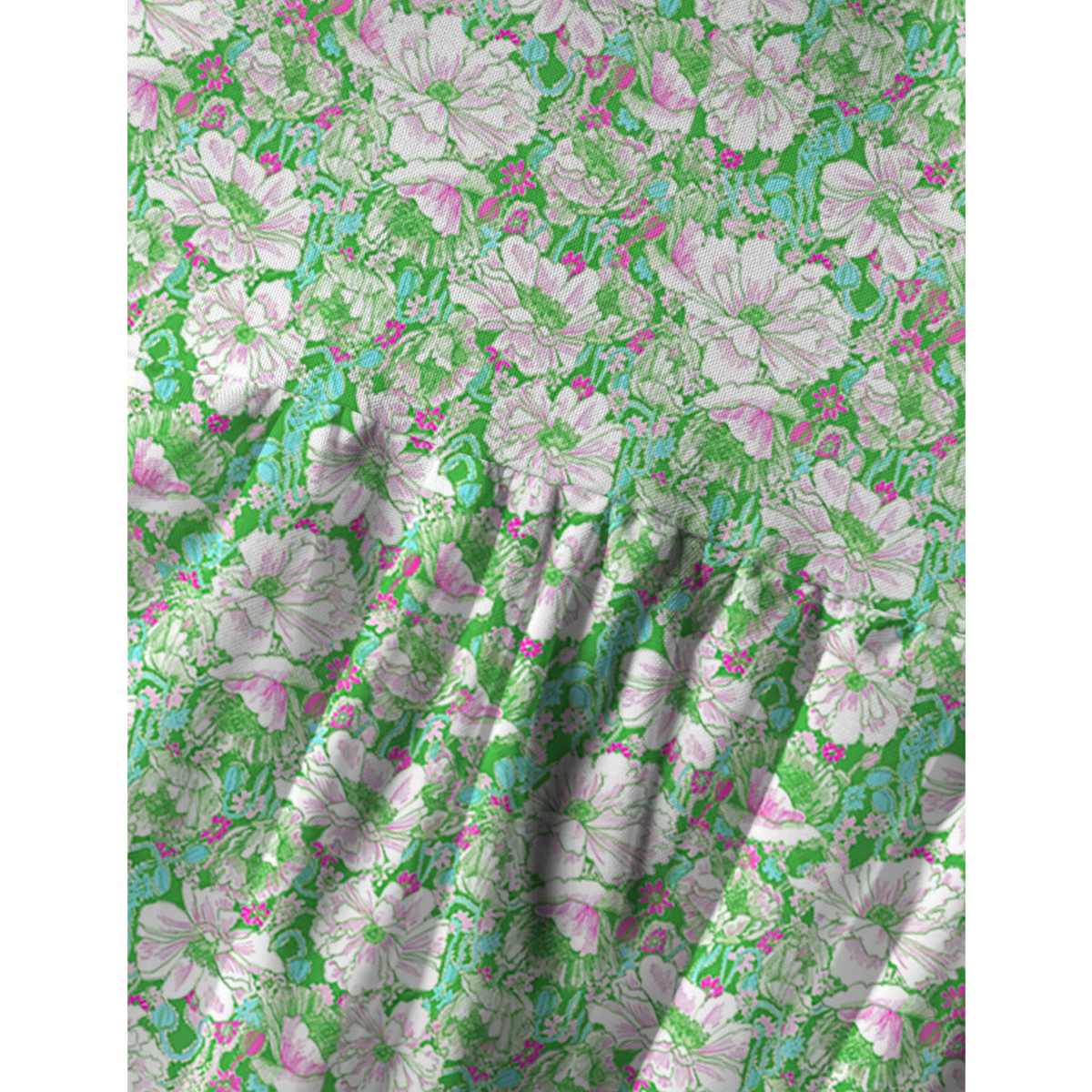 Mint Garden Spaghetti Strap Mini Dress