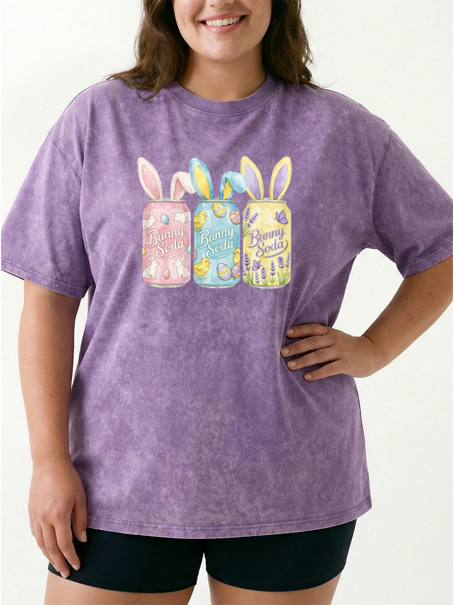 Vintage Easter Bunny Soda Washed T-Shirt