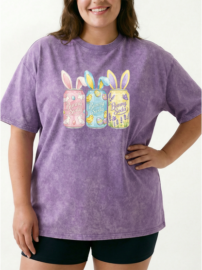Vintage Easter Bunny Soda Washed T-Shirt