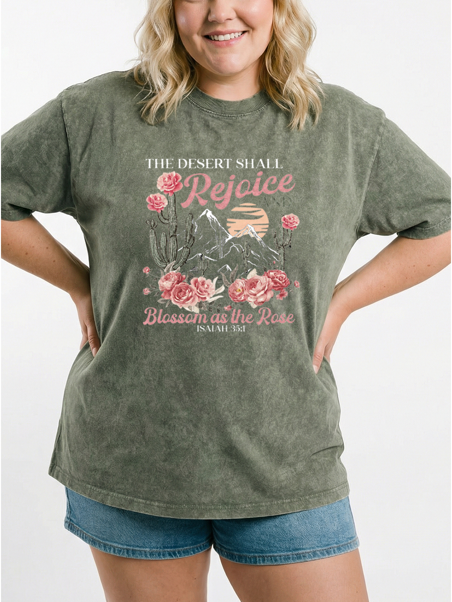 Vintage Blossom As The Rose Washed T-Shirt