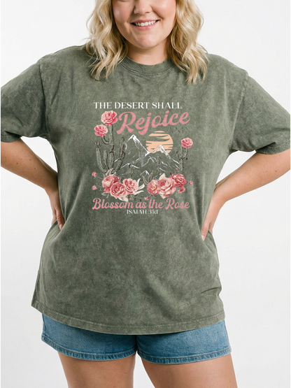 Vintage Blossom As The Rose Washed T-Shirt