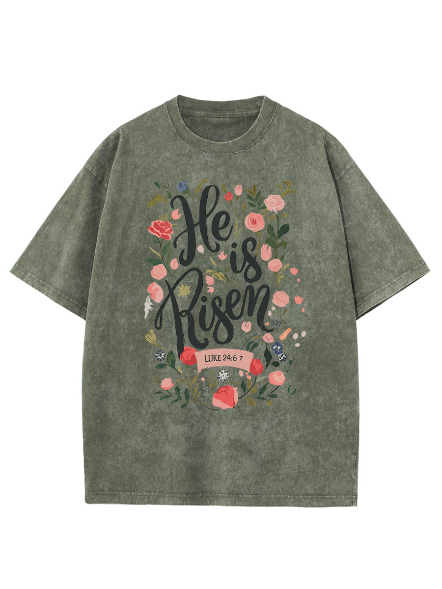 Vintage Easter Bible Verse Washed T-Shirt
