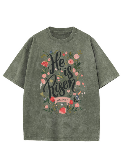 Vintage Easter Bible Verse Washed T-Shirt