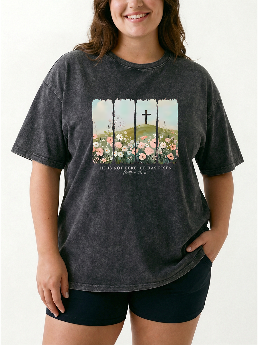Vintage Jesus Easter Washed T-Shirt