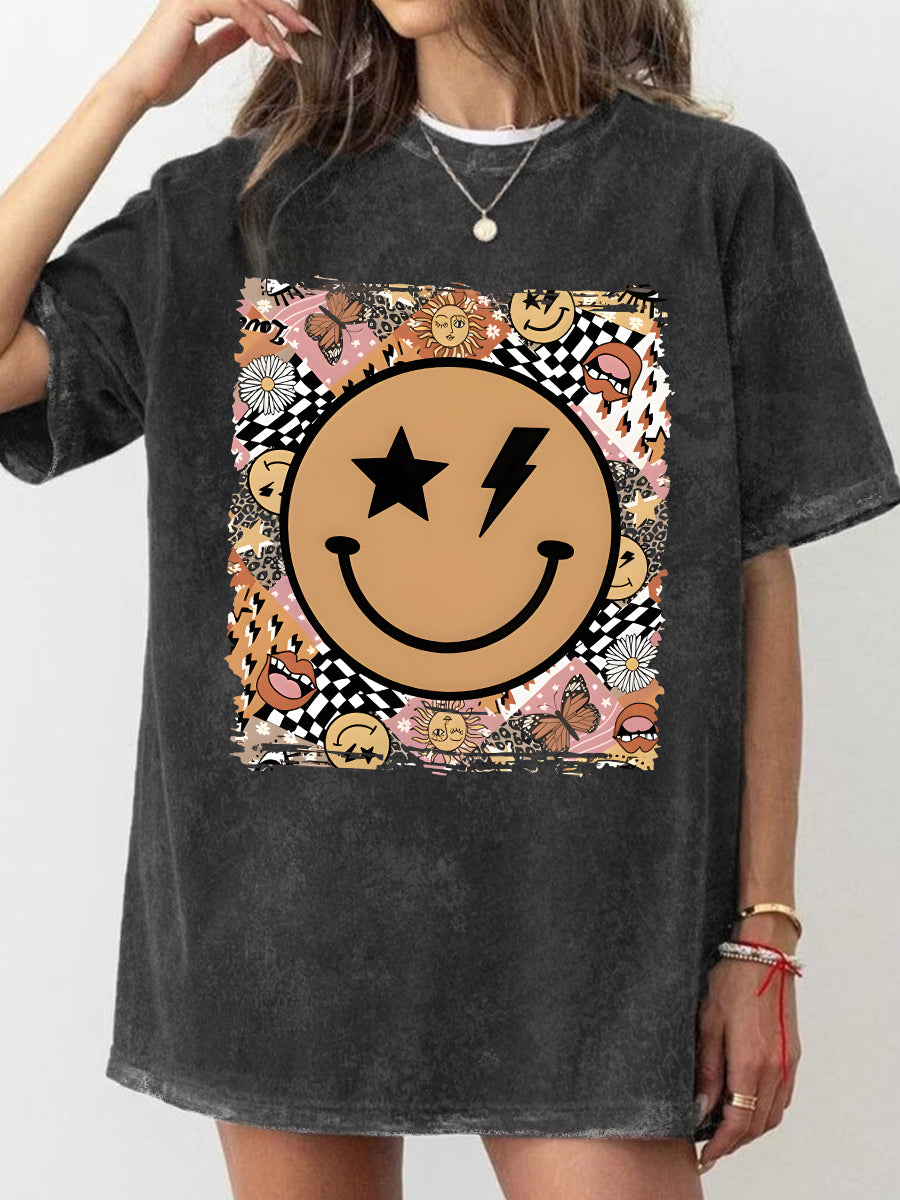 Vintage Smile Washed T-Shirt