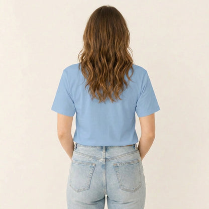 Lost in Sewing Joy Print Crew Neck Cotton Tee
