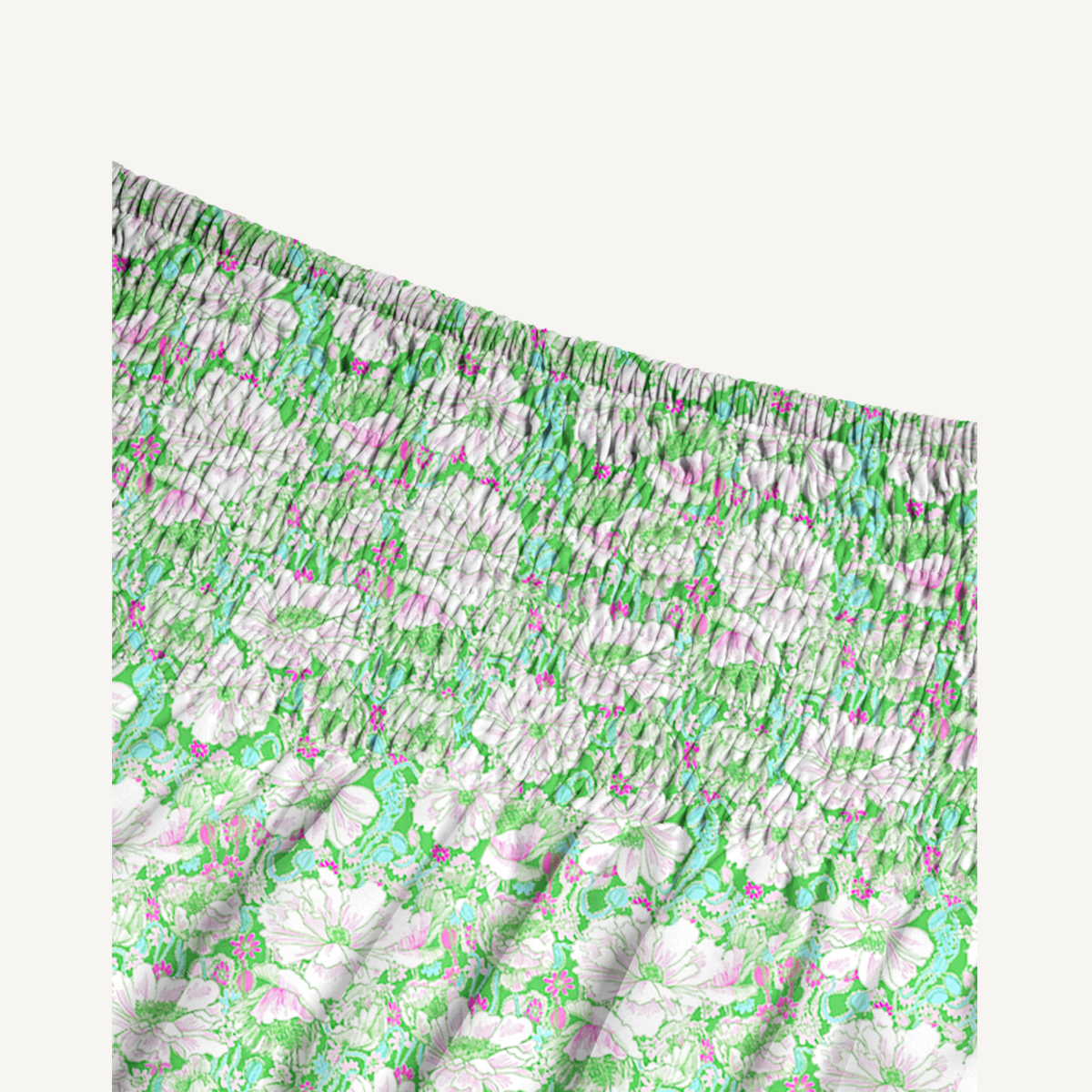Mint Garden Print Convertible Maxi Skirt & Strapless Dress