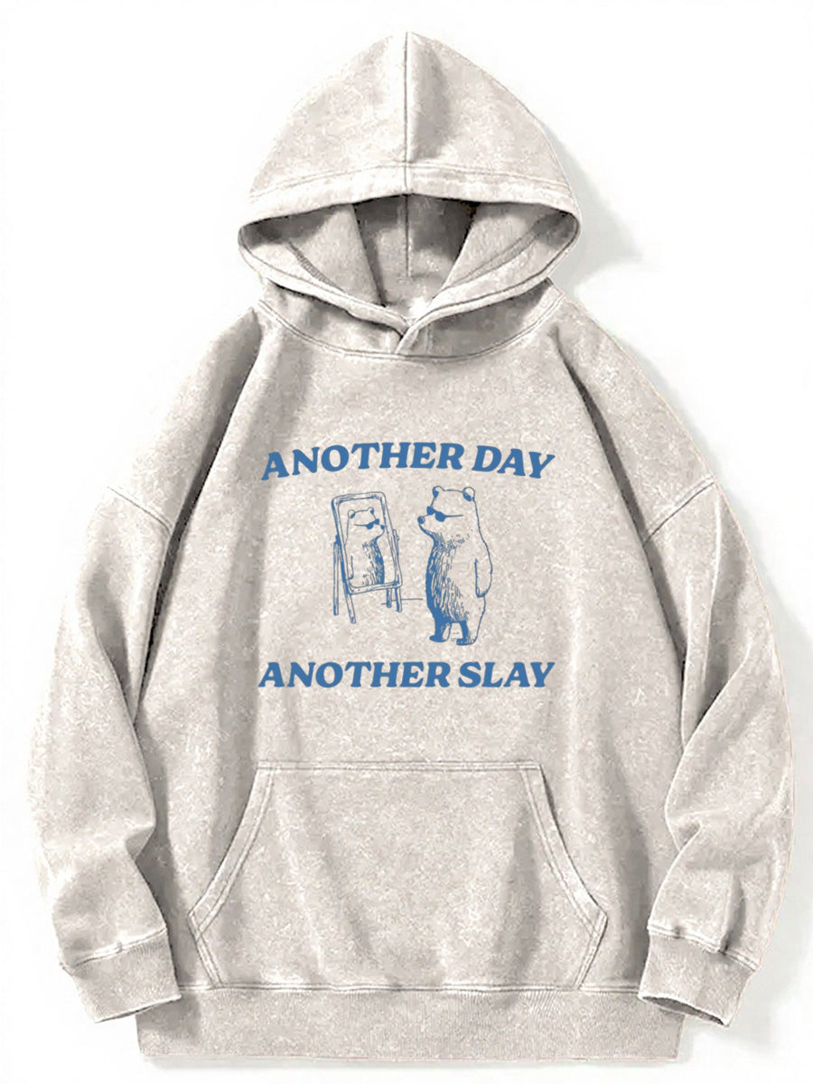 Vintage Another Day Another Slay Washed Hoodie