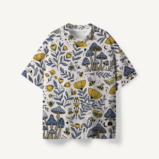 Bee Whisper Forest print Premium Eco Tee